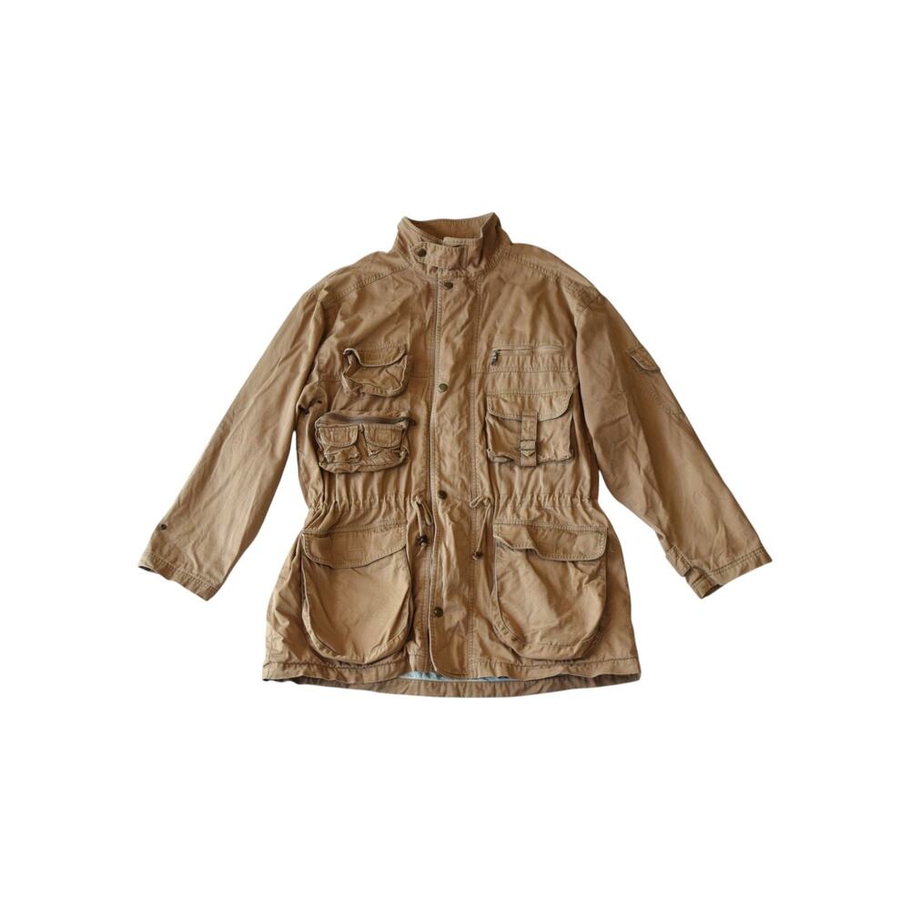 Vintage Woolrich Sportsman Multi-Pocket Field Jacket Tan Men’s Size XL